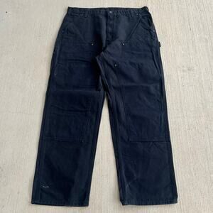 Carhartt B136 BLK black double knee work wear carpenter pants